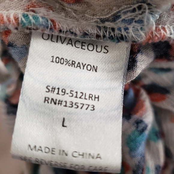 OLIVACEOUS Floral Button Front Romper - Picture 6 of 7